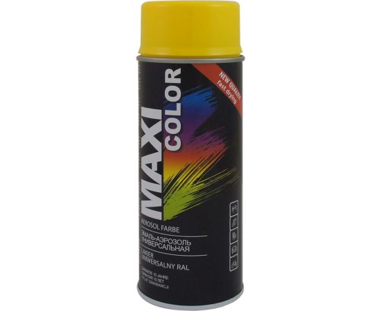 Эмаль-аэрозоль MAXI COLOR желтая 0,4 л 1021MX 