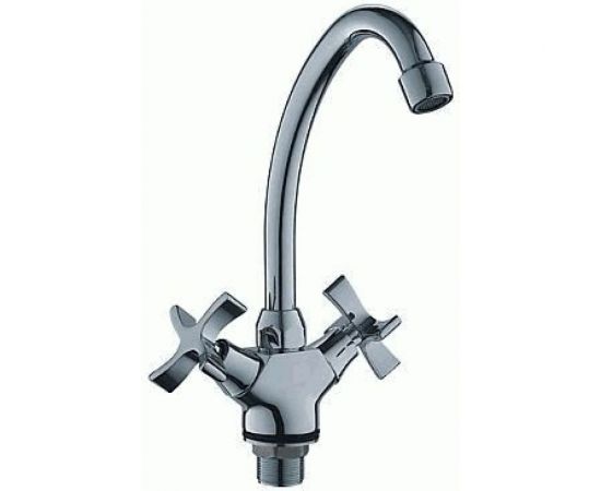 Смеситель для кухни LEDEME крест, керамика, гайка L4922 806886 