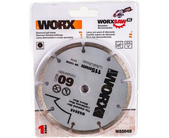 Алмазный пильный диск 115х1.6х9.5 мм WORX WA5048 