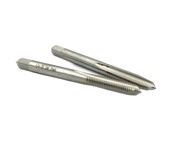 Дюймовый метчик TORNERI UNF 1/4" 28 нитей Р6М5 комплект из 2-х штук 035387 
