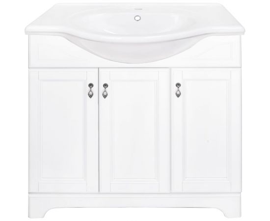 Напольная тумба с раковиной Orange Классик 85 F7-85TU3+RA белая 