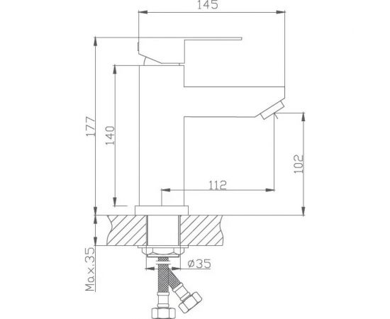 Смеситель для раковины Haiba HB10801 – изображение 2