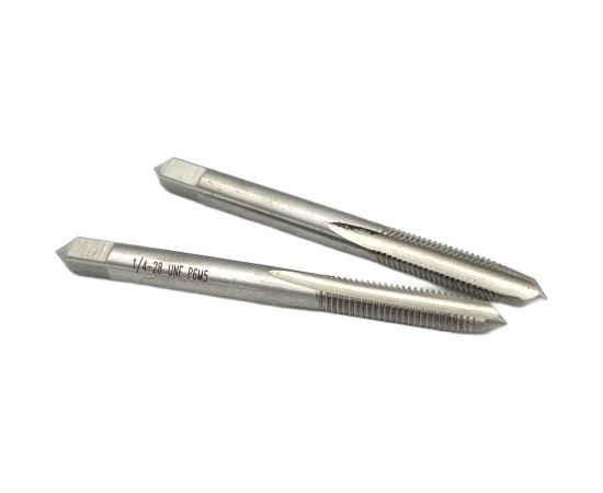 Дюймовый метчик TORNERI UNF 1/4" 28 нитей Р6М5 комплект из 2-х штук 035387 – изображение 2