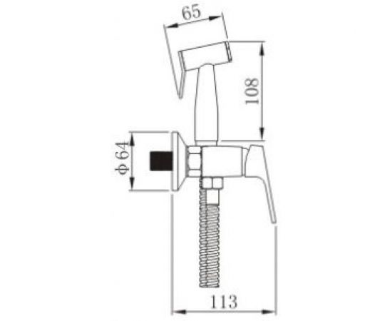 Смеситель для ванны Potato с гигиенической лейкой P20260 – изображение 2