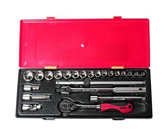 Набор шестигранных торцевых головок 3/8" 6-22мм в кейсе 23шт JTC-K3232 – изображение 2
