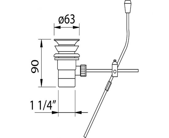 Универсальный донный клапан CLEVER 99130 – изображение 2