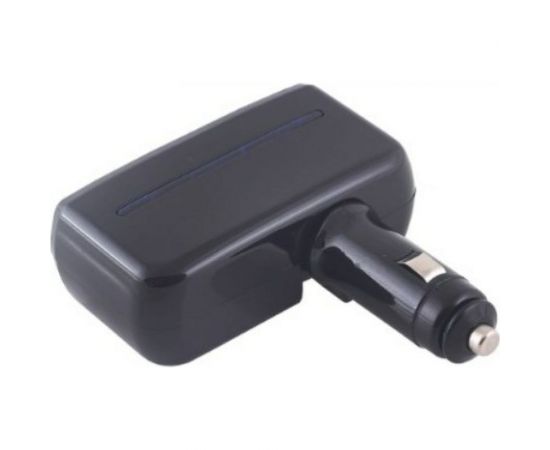 Разветвитель прикуривателя SKYWAY 2 гнезда + 2 USB черный предохранитель 5 А S02301019 – изображение 2