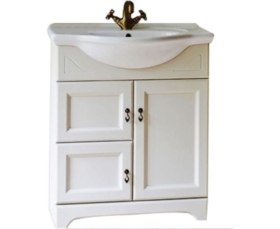 Напольная тумба с раковиной Orange Классик 60 F7-60TU3+RA белая – изображение 2