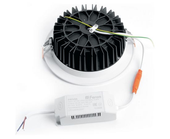 Встраиваемый светильник FERON светодиод 12W, 1080Lm, 4000K, 90 гр, белый, AL253 32625 – изображение 3