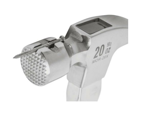 Молоток-гвоздодер TRUPER с рифленым бойком, деревянная ручка, вес бойка-0,45 кг, длина ручки-43 см 19989 – изображение 3