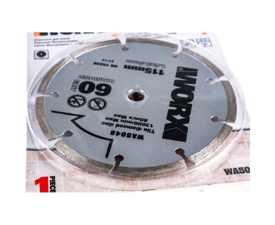 Алмазный пильный диск 115х1.6х9.5 мм WORX WA5048 – изображение 3