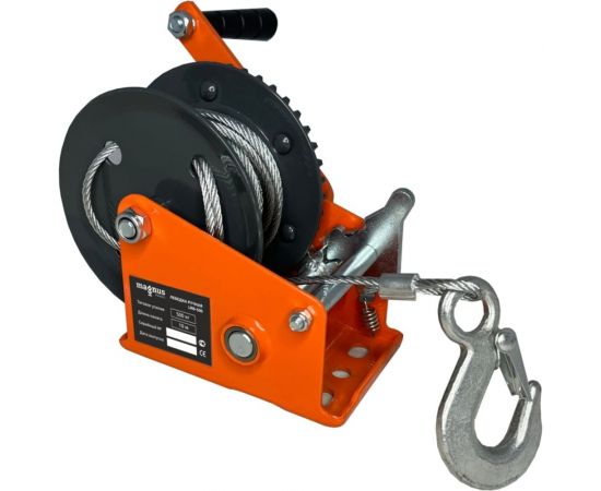 Ручная барабанная лебедка Magnus Profi LRB-500 500 кг, канат 10 м SZ060134 – изображение 3