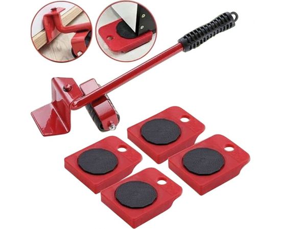 Набор для перемещения мебели PARK в наборе: 4 тележки + домкрат 103935 – изображение 3