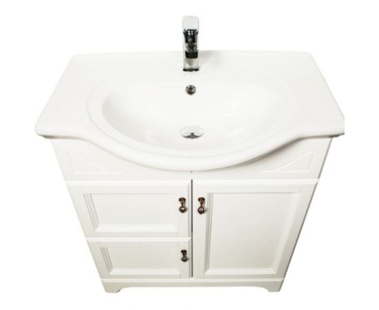 Напольная тумба с раковиной Orange Классик 60 F7-60TU3+RA белая – изображение 4