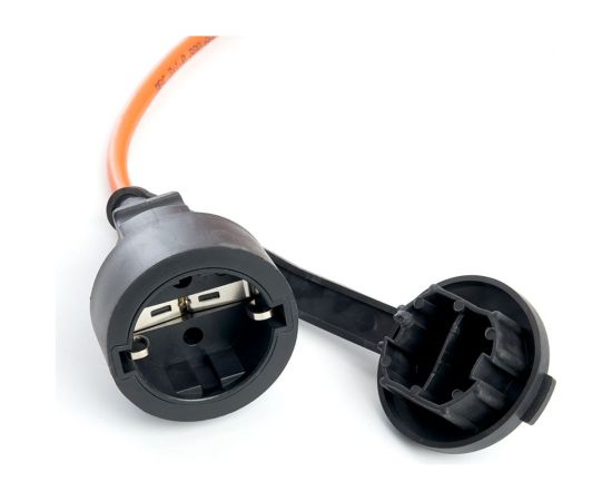 1-местный удлинитель-шнур на рамке STEKKER с заземлением HM05-01-10, 3х1,5мм2, 10м, 16А, Home, оранжевый 39631 – изображение 4