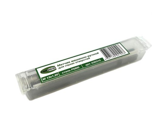 Машинно-ручной метчик TORNERI М13х1.25 Р6М5 для глухих отверстий 035315 – изображение 4
