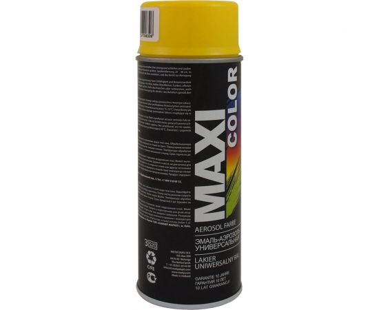 Эмаль-аэрозоль MAXI COLOR желтая 0,4 л 1021MX – изображение 4