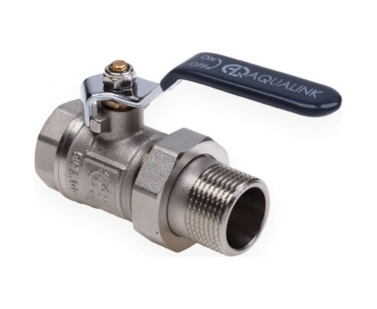 Шаровой кран со сгоном AQUALINK вн-нар 1 U ручка 3947 – изображение 4