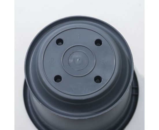 Горшок для цветов с поддоном Сималенд InGreen Aphrodite 0.8 л, 14х11 см, серый 7689482 – изображение 4