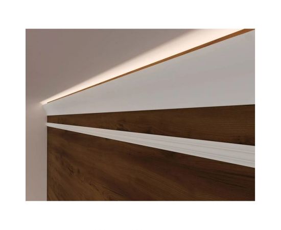 Карниз Cosca decor KX002 120x53 мм, 2000 мм, экополимер СПБ066625 – изображение 4