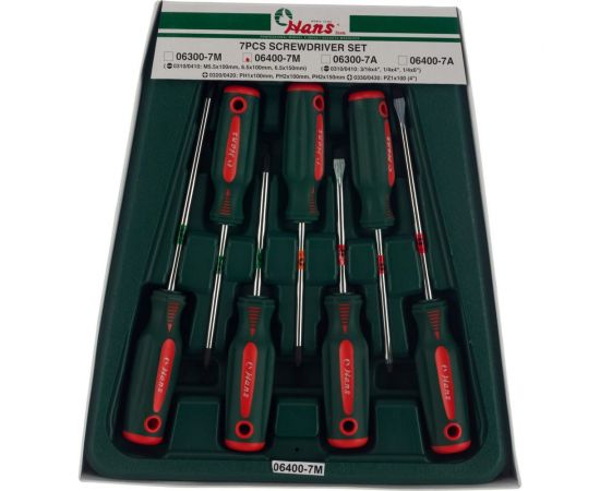 Набор отверток Hans 7 предметов 06400-7M – изображение 5