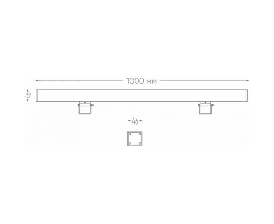 Светодиодный линейный прожектор FERON LL-889 18LED 6400К, 1000х46х46mm, 18W 85-265V, IP65 32200 – изображение 6