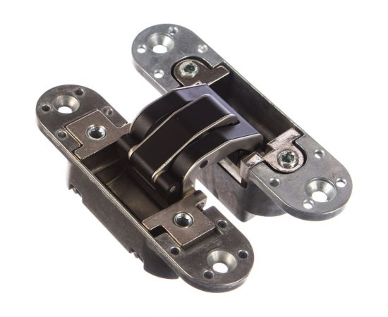 Скрытая петля CEMOM MOATTI ESTETIC 80/A 3D черная, регулируемая, вес полотна 80кг, 29x111,5мм 51521 