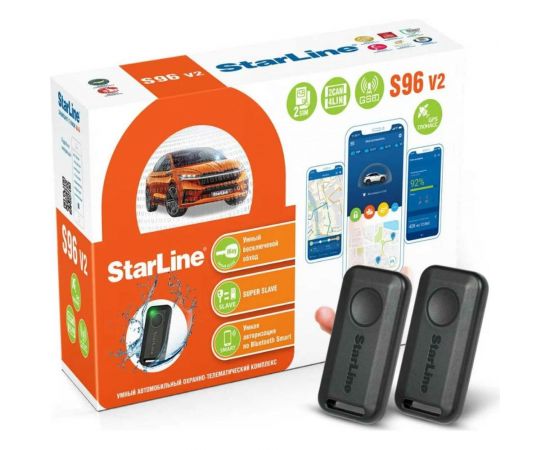 StarLine Охранно-телематичекий комплекс S96 v2 BT 2CAN+4LIN 2SIM GSM-GPS 4002890 