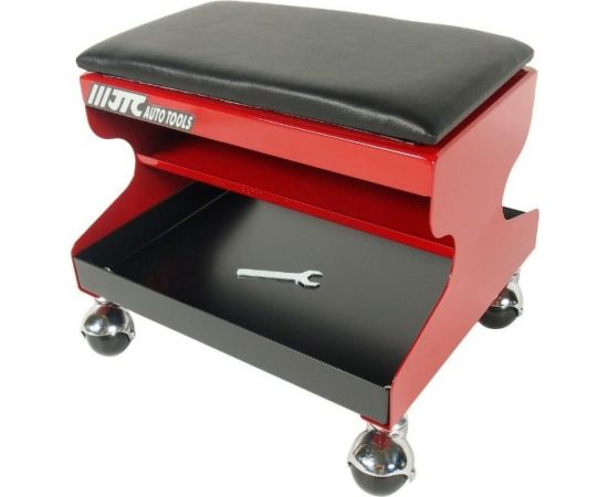 Стальной рабочий стул на колесах со съемным сиденьем из пенорезины JTC 5020 