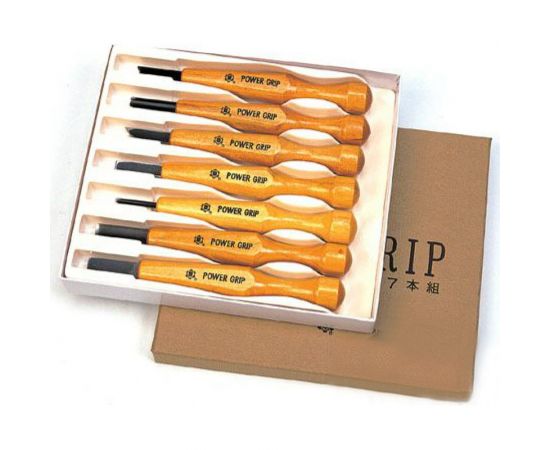 Набор японских резцов 7шт Chokokuto Power Grip MT 800077 М00010266 