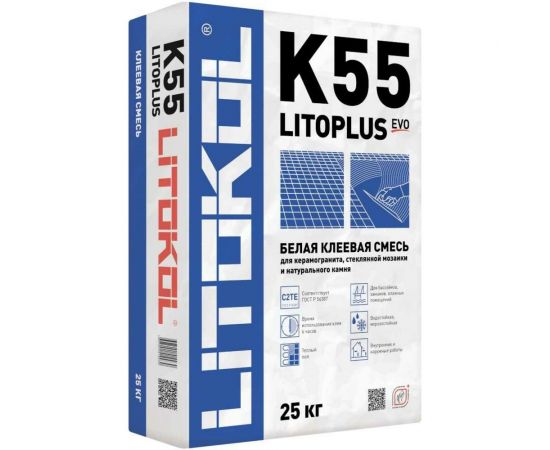 Клеевая смесь LITOKOL LitoPlus K55 25 кг 78080002 