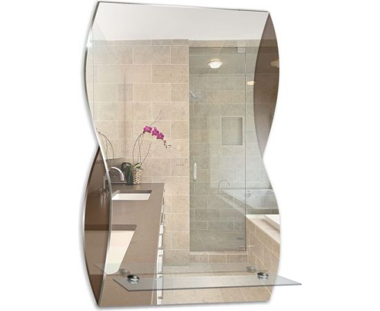 Зеркало Mixline Аква 395x600 с полкой 525005 