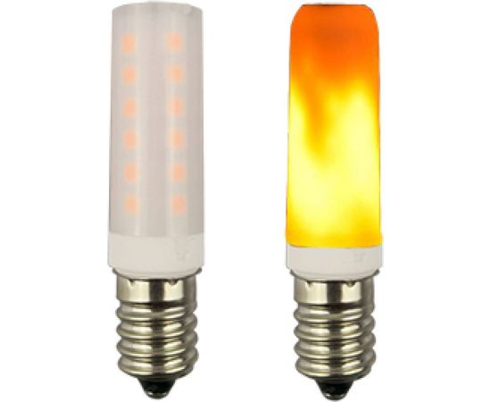 Филаментная лампа Ecola T25 LED Micro 1,0W E14 Flame имитация пламени 64x16 mm B4TF10ELC 