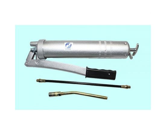 Рычажно-плунжерный шприц CNIC LD-24004A 400 куб.см, 14oz, с металлической трубкой, шлангом и насадкой 38701 