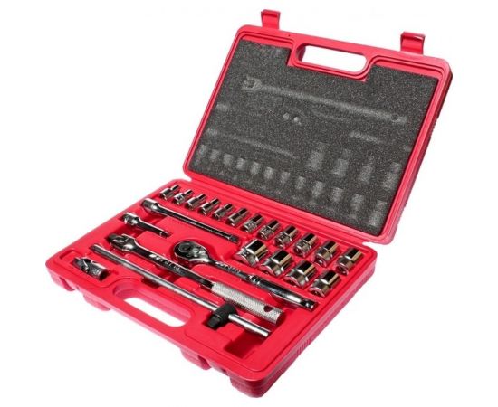 Набор торцевых 6-гранных головок 3/8"", 6-22 мм, 22 предмета JTC H322B 