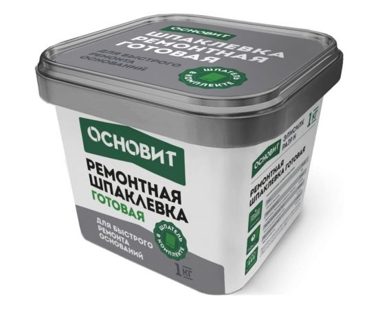 Готовая армированная шпаклевка для ремонтных работ Основит ЭЛИСИЛК РА39 H 87128 