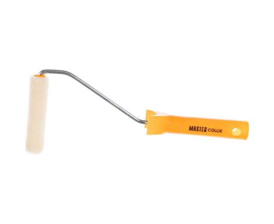 Ролик, ядро 15мм, 100% велюр, ворс 5мм, ручка 27см, 10см МASTER COLOR 30-1114 