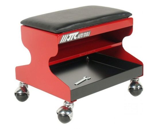 Стальной рабочий стул на колесах со съемным сиденьем из пенорезины JTC 5020 – изображение 2