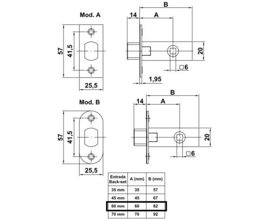 Задвижка под ручку Amig покрытие латунь 126-60 – изображение 2
