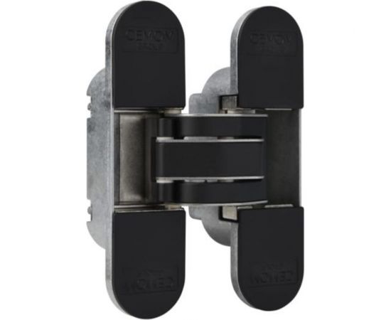 Скрытая петля CEMOM MOATTI ESTETIC 80/A 3D черная, регулируемая, вес полотна 80кг, 29x111,5мм 51521 – изображение 2