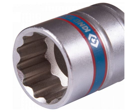 Головка двенадцатигранная 1/4"", 17х80 мм для шуруповерта KING TONY 76B817M – изображение 2