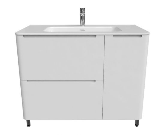 Тумба с умывальником IDDIS Edifice напольная, 100 см, белая EDI10WFi95K – изображение 2