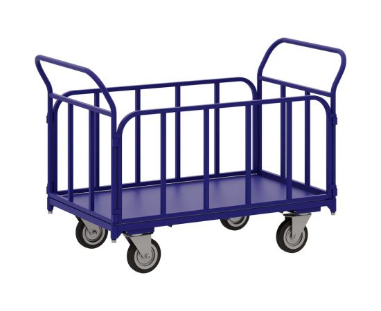 Платформенная тележка с трубчатыми бортами RUSKLAD ТБ 4, 600x1200 мм, d160 мм ТБ 4 160 – изображение 2