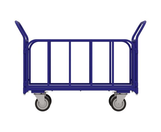 Платформенная тележка с трубчатыми бортами RUSKLAD ТБ 4, 600x1200 мм, d160 мм ТБ 4 160 – изображение 3