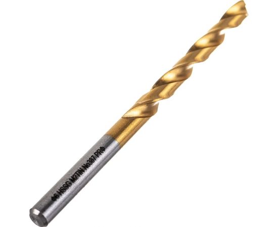Сверло по металлу Профоснастка 6 мм HSS M2 TIN/135 DIN 338, 10 шт., №387 30202067 – изображение 3