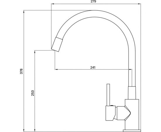 Смеситель для кухни Milardo Meal с гибким изливом M01SB0FM05 – изображение 3