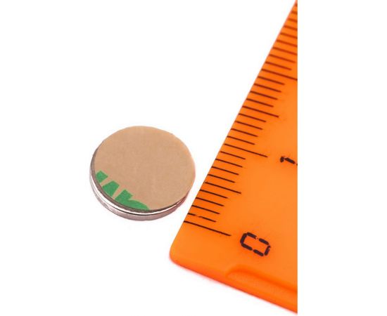Неодимовый магнит Forceberg диск 10x1 мм с клеевым слоем, 20 шт. 9-1212200-020 – изображение 3