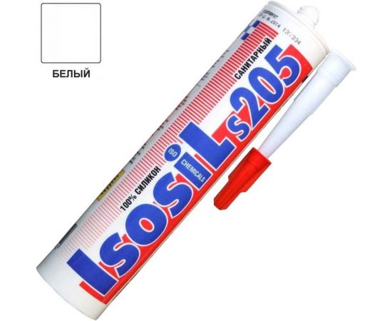 Профессиональный санитарный силиконовый герметик Isosil S205, белый, 280 мл 2050111 – изображение 4