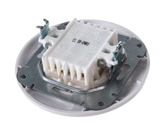 Выключатель Bylectrica 1-клавишный, скрытая установка, серия ПРОВАНС, круг, белый С110-2401 – изображение 4