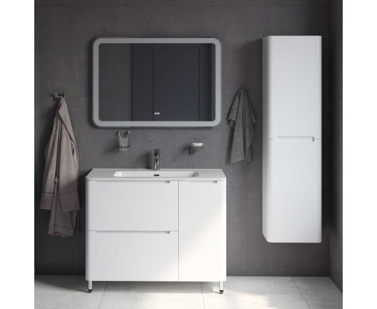 Тумба с умывальником IDDIS Edifice напольная, 100 см, белая EDI10WFi95K – изображение 5